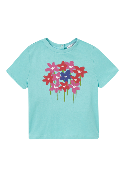 Macro Flower Print T-Shirt